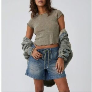 WE THE FREE➕Second Chances Pull-on Drawstring Shorts